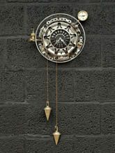 Steampunk  desk or wall clock: wall clock pendulums and glass.